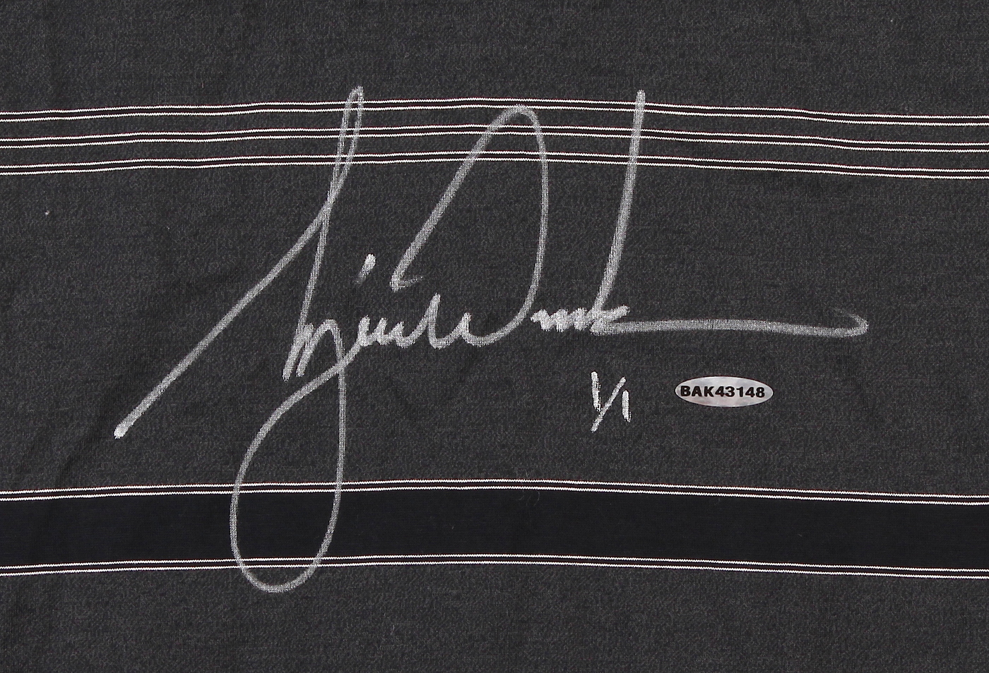 Tiger Woods Signed Tournament Worn Black Nike Golf Shirt #1/1 (UDA COA) at PristineAuction.com Tiger Woods Signed Tournament Worn Black Nike Golf Shirt #1/1 (UDA COA) at PristineAuction.com