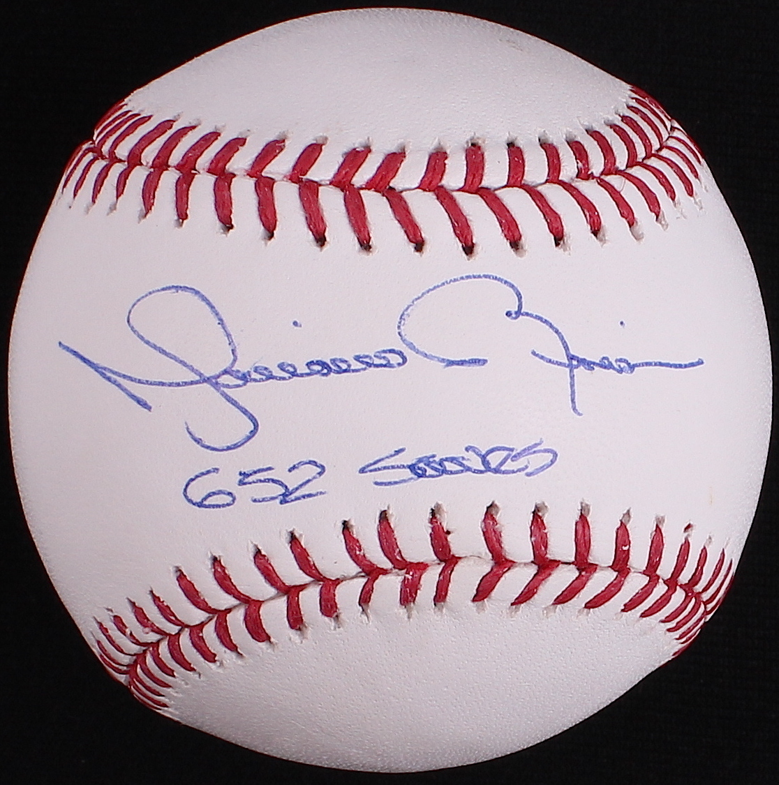 Mariano Rivera Signed OML Baseball Inscribed "652 Saves" (JSA COA & Steiner Hologram) at PristineAuction.com Mariano Rivera Signed OML Baseball Inscribed "652 Saves" (JSA COA & Steiner Hologram) at PristineAuction.com