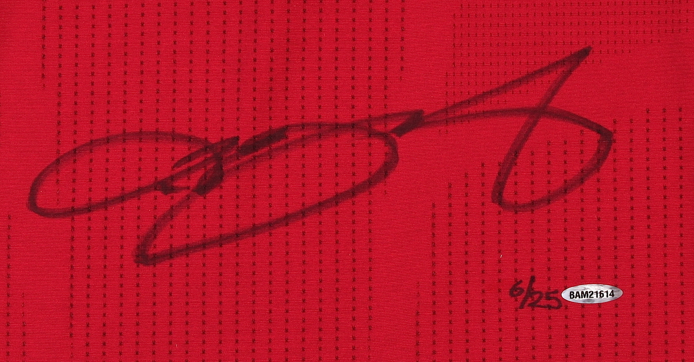 LeBron James Signed LE Miami Heat Authentic Adidas Alternate Jersey with Back to Back Finals MVP Patch #6/25 (UDA COA) at PristineAuction.com LeBron James Signed LE Miami Heat Authentic Adidas Alternate Jersey with Back to Back Finals MVP Patch #6/25 (UDA COA) at PristineAuction.com