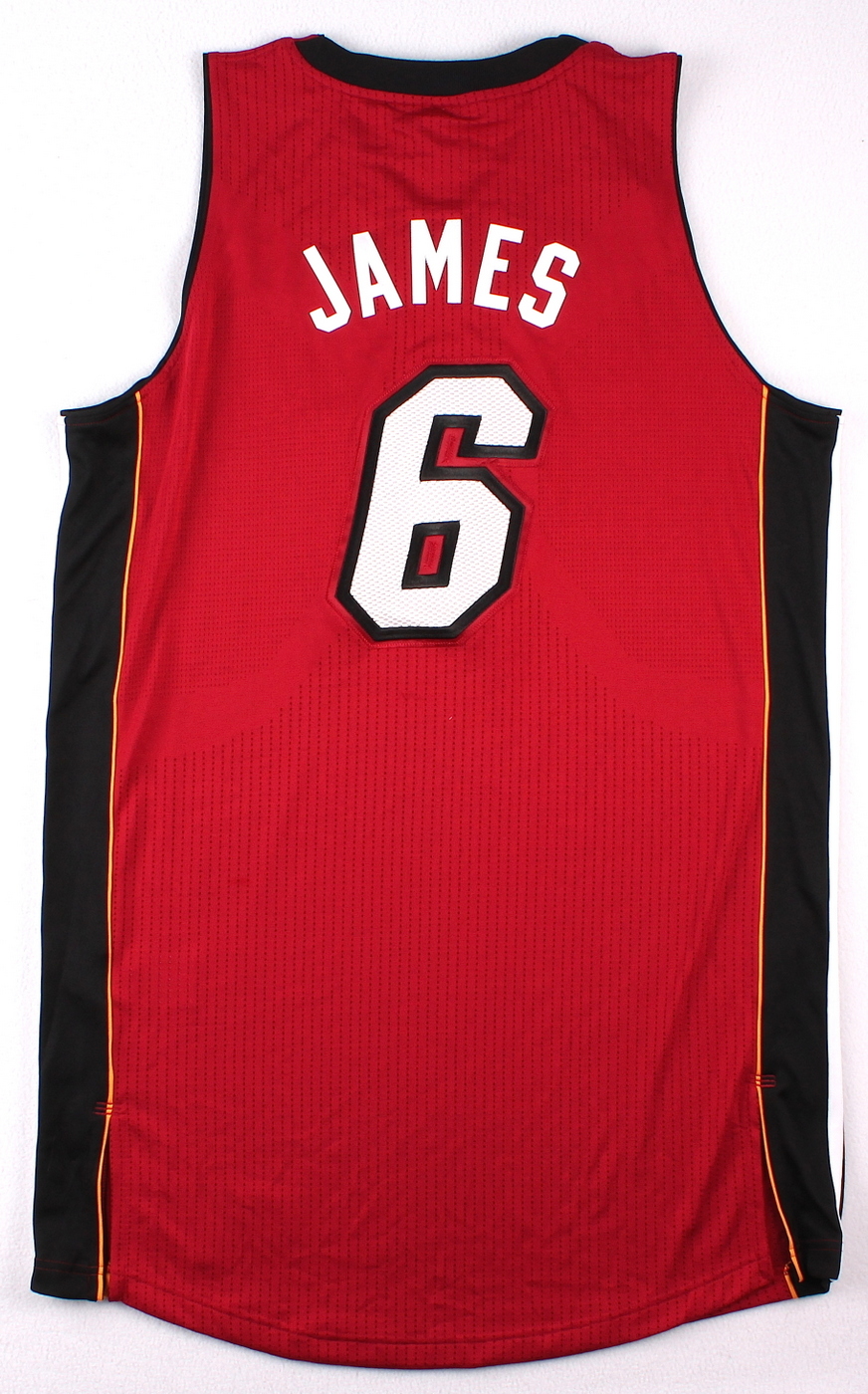 LeBron James Signed LE Miami Heat Authentic Adidas Alternate Jersey with Back to Back Finals MVP Patch #6/25 (UDA COA) at PristineAuction.com LeBron James Signed LE Miami Heat Authentic Adidas Alternate Jersey with Back to Back Finals MVP Patch #6/25 (UDA COA) at PristineAuction.com