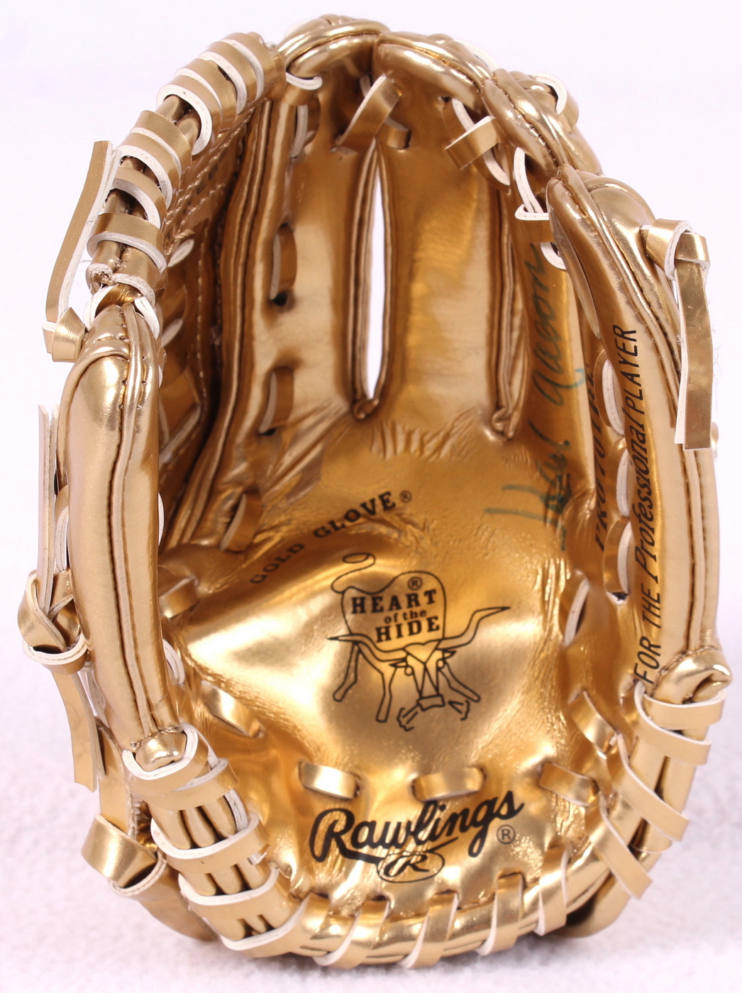 Hank Aaron Signed Rawlings Gold Glove Mini-Baseball Glove with Display Case (Steiner COA) at PristineAuction.com Hank Aaron Signed Rawlings Gold Glove Mini-Baseball Glove with Display Case (Steiner COA) at PristineAuction.com