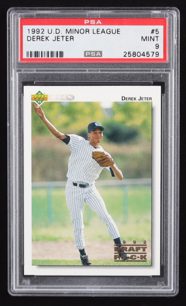 Derek Jeter 1992 Upper Deck Minors #5 FDP RC (PSA 9) at PristineAuction.com Derek Jeter 1992 Upper Deck Minors #5 FDP RC (PSA 9) at PristineAuction.com