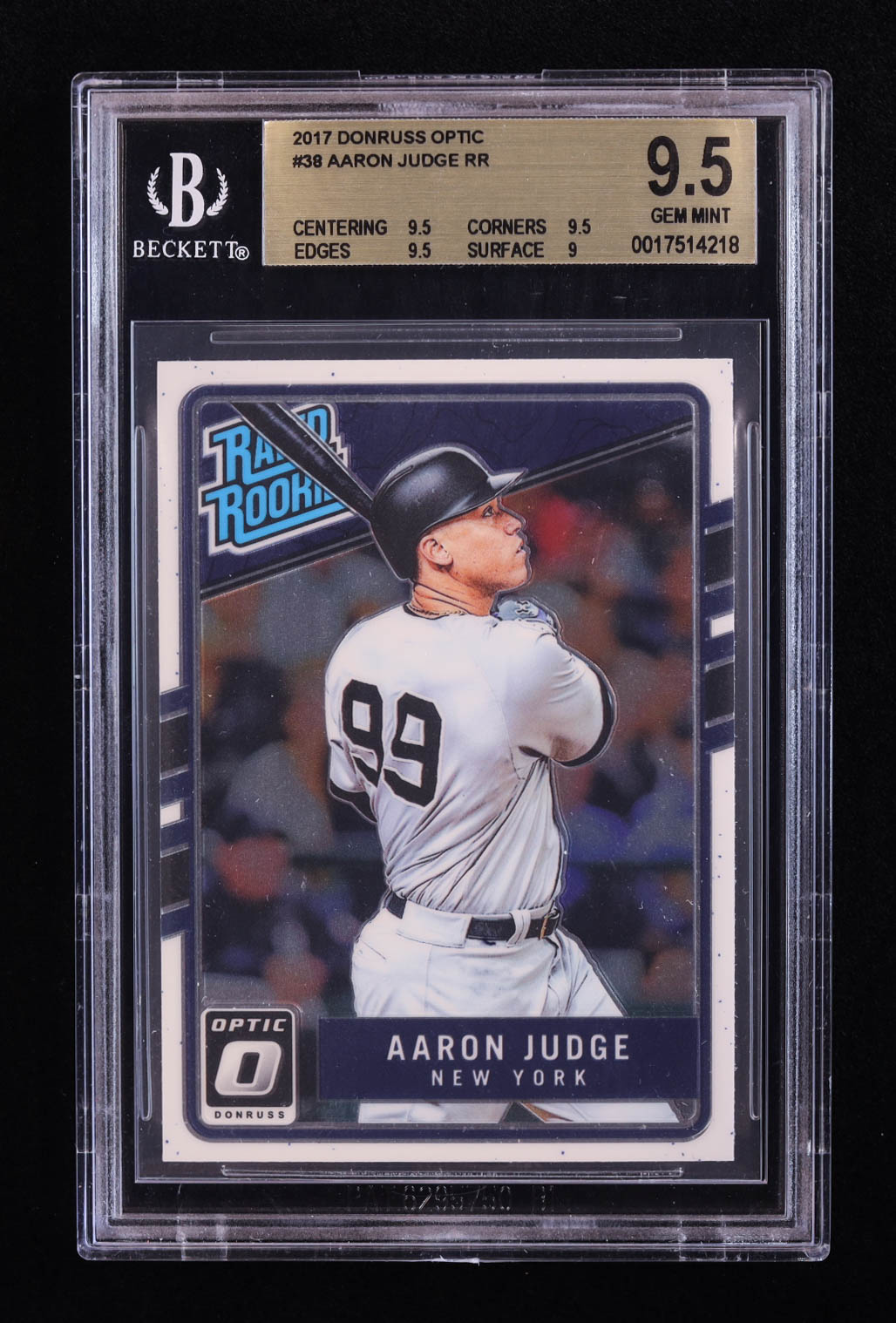 Aaron Judge 2017 Donruss Optic RR #38 RC (BGS 9.5) at PristineAuction.com Aaron Judge 2017 Donruss Optic RR #38 RC (BGS 9.5) at PristineAuction.com
