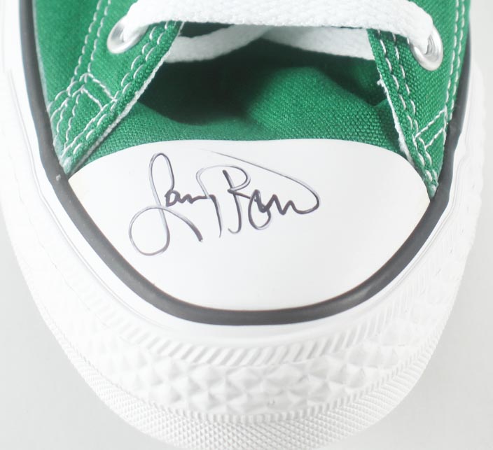 Larry Bird Signed Converse Basketball Shoe (Bird & Schwartz) at PristineAuction.com Larry Bird Signed Converse Basketball Shoe (Bird & Schwartz) at PristineAuction.com