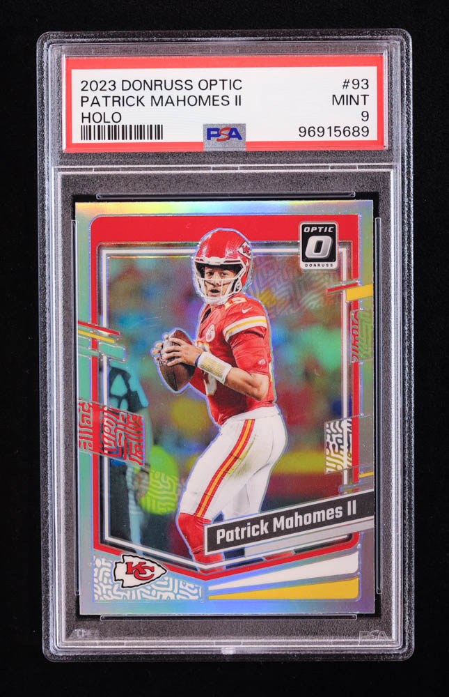 Patrick Mahomes II 2023 Donruss Optic Holo #93 (PSA 9) at PristineAuction.com Patrick Mahomes II 2023 Donruss Optic Holo #93 (PSA 9) at PristineAuction.com