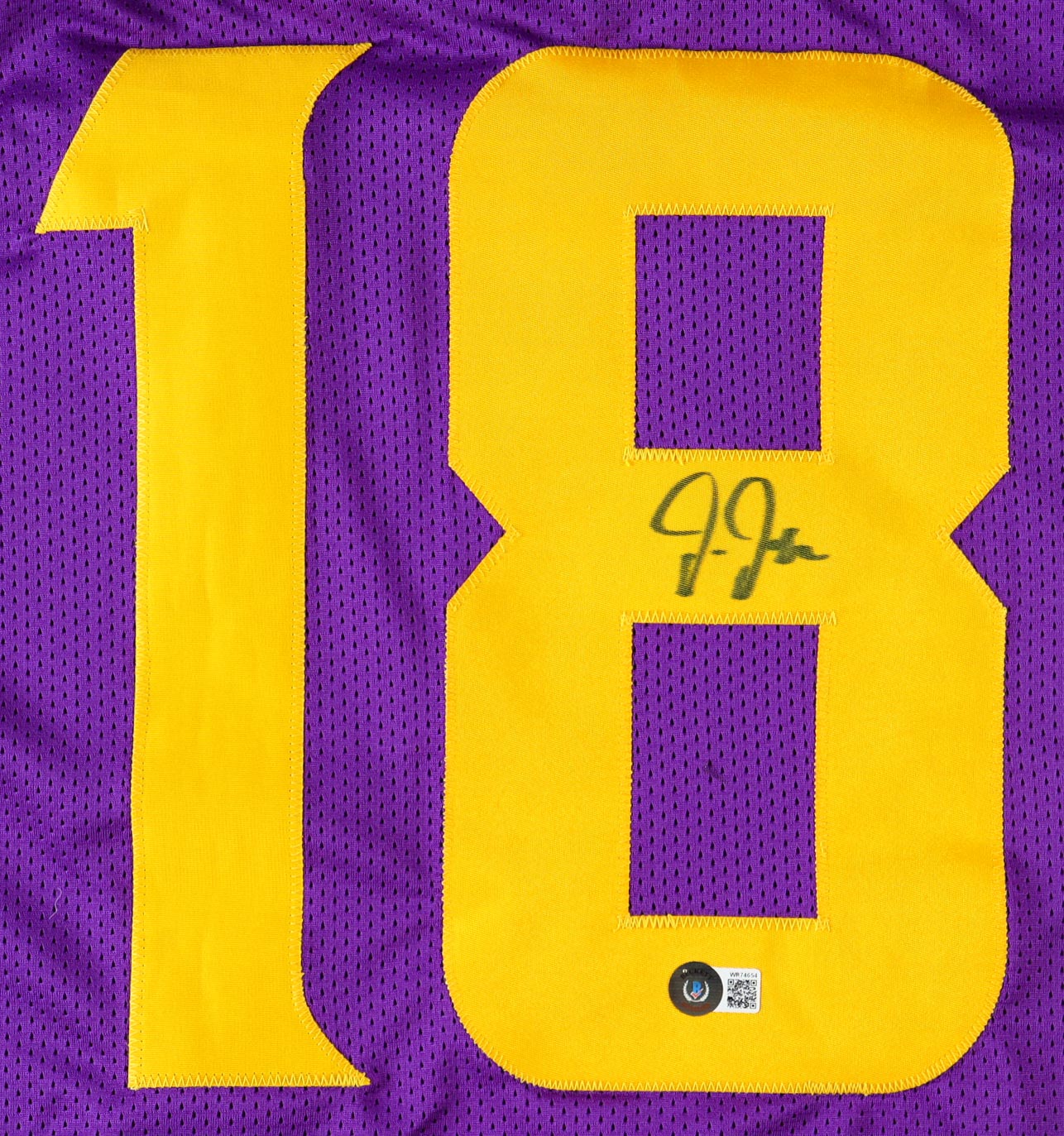 Justin Jefferson Signed Jersey (Beckett) at PristineAuction.com Justin Jefferson Signed Jersey (Beckett) at PristineAuction.com