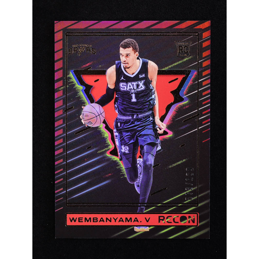 Victor Wembanyama 2023-24 Panini Recon Holo Red #225 RC #72/199 at PristineAuction.com