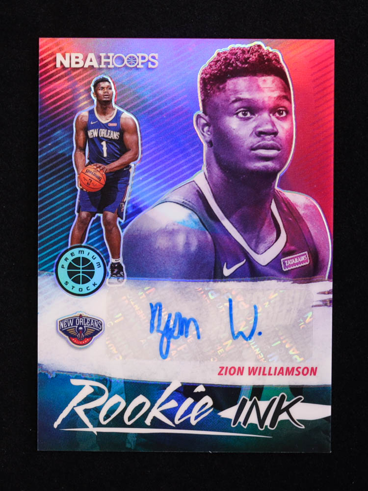 Zion Williamson 2019-20 Hoops Premium Stock Rookie Ink #6 RC at PristineAuction.com Zion Williamson 2019-20 Hoops Premium Stock Rookie Ink #6 RC at PristineAuction.com