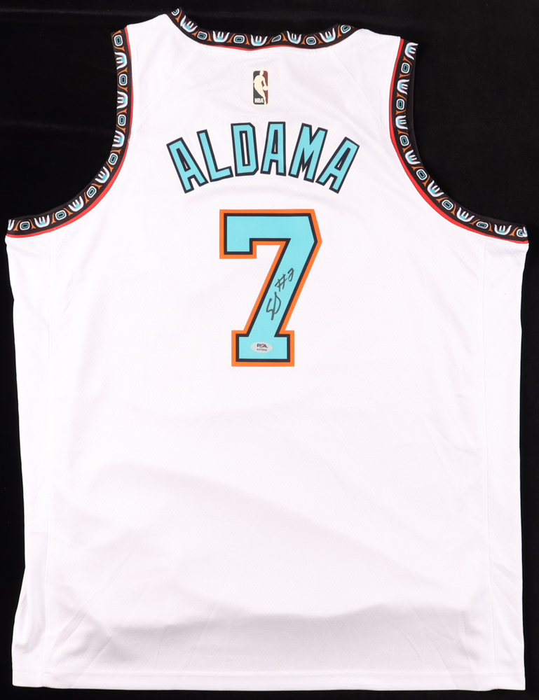 Santi Aldama Signed Jersey (PSA) at PristineAuction.com Santi Aldama Signed Jersey (PSA) at PristineAuction.com