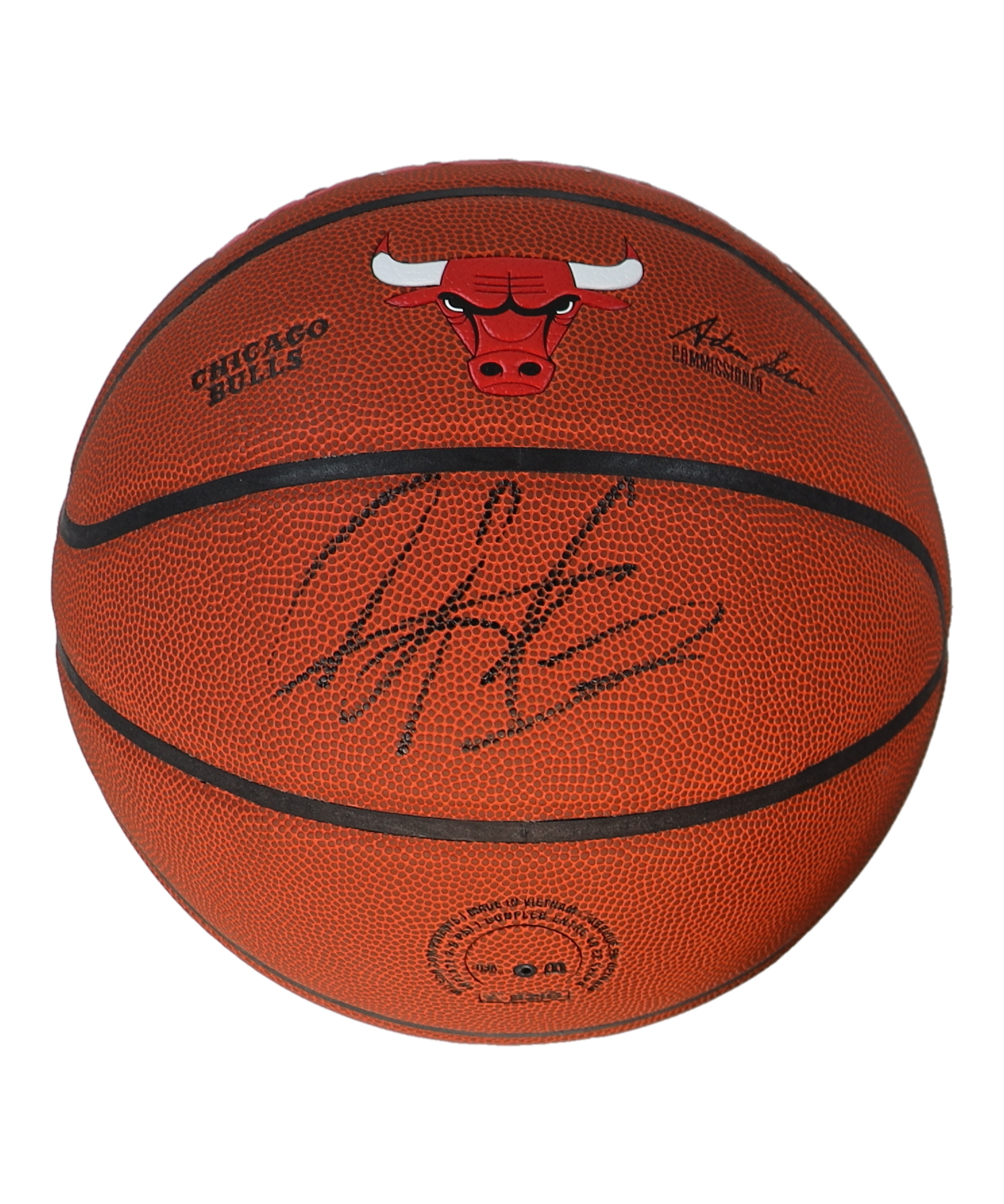 Dennis Rodman Signed Bulls Logo Basketball (PIA) at PristineAuction.com Dennis Rodman Signed Bulls Logo Basketball (PIA) at PristineAuction.com