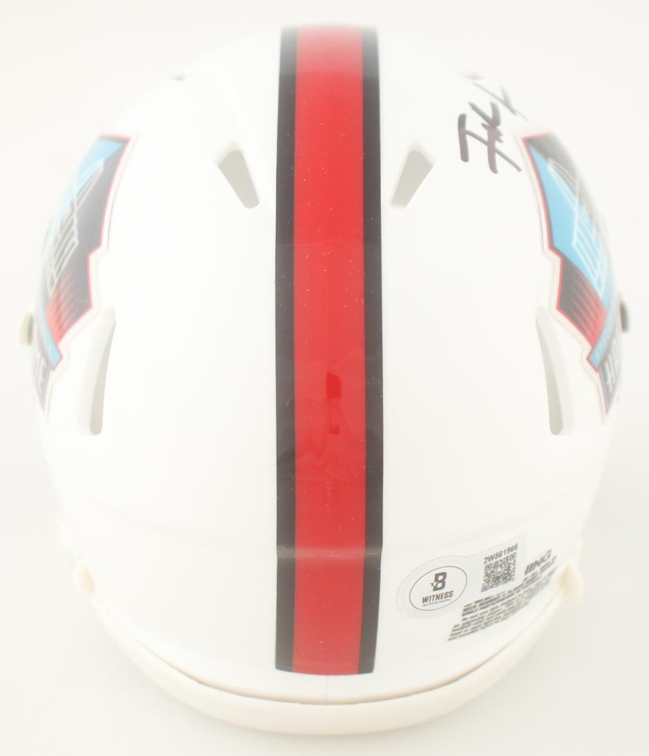 Frank Gore Signed Pro Football Hall of Fame Speed Mini Helmet (Beckett) at PristineAuction.com Frank Gore Signed Pro Football Hall of Fame Speed Mini Helmet (Beckett) at PristineAuction.com