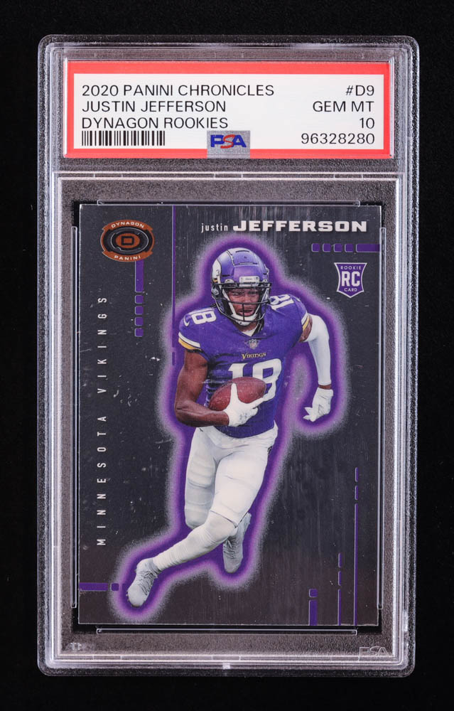 Justin Jefferson 2020 Dynagon Rookies #9 RC (PSA 10) at PristineAuction.com Justin Jefferson 2020 Dynagon Rookies #9 RC (PSA 10) at PristineAuction.com