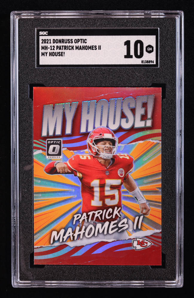 Patrick Mahomes II 2021 Donruss Optic My House #12 (SGC 10) at PristineAuction.com Patrick Mahomes II 2021 Donruss Optic My House #12 (SGC 10) at PristineAuction.com