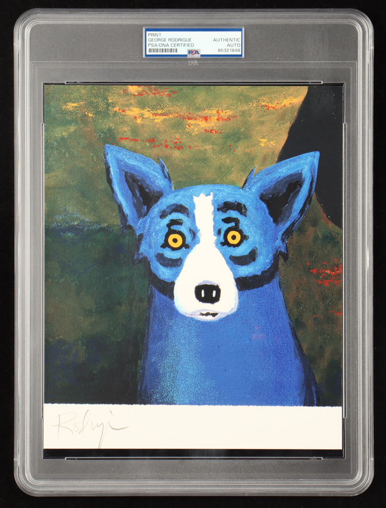 George Rodrigue Signed 8x10 Art Print (PSA) | Pristine Auction