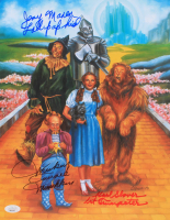 Mickey Carroll, Jerry Maren & Karl Slover Signed "The Wizard of Oz" 11x14 Photo Inscribed "Lollipop Kid", "Munchkin" & "1st Trumpeter" (JSA) at PristineAuction.com