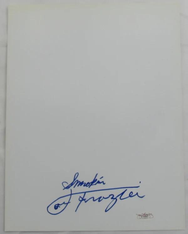 Joe Frazier Signed 8x10 Kodak Paper (JSA) at PristineAuction.com Joe Frazier Signed 8x10 Kodak Paper (JSA) at PristineAuction.com