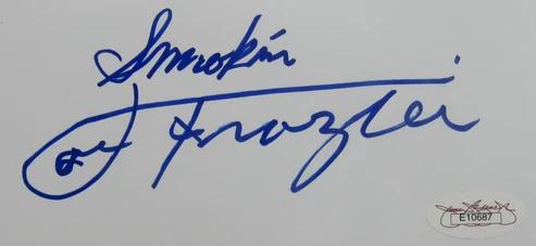 Joe Frazier Signed 8x10 Kodak Paper (JSA) at PristineAuction.com Joe Frazier Signed 8x10 Kodak Paper (JSA) at PristineAuction.com