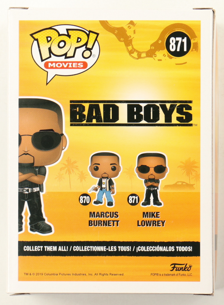 Will Smith Signed "Bad Boys" Mike Lowrey #871 Funko Pop! Vinyl Figure (Beckett) at PristineAuction.com Will Smith Signed "Bad Boys" Mike Lowrey #871 Funko Pop! Vinyl Figure (Beckett) at PristineAuction.com