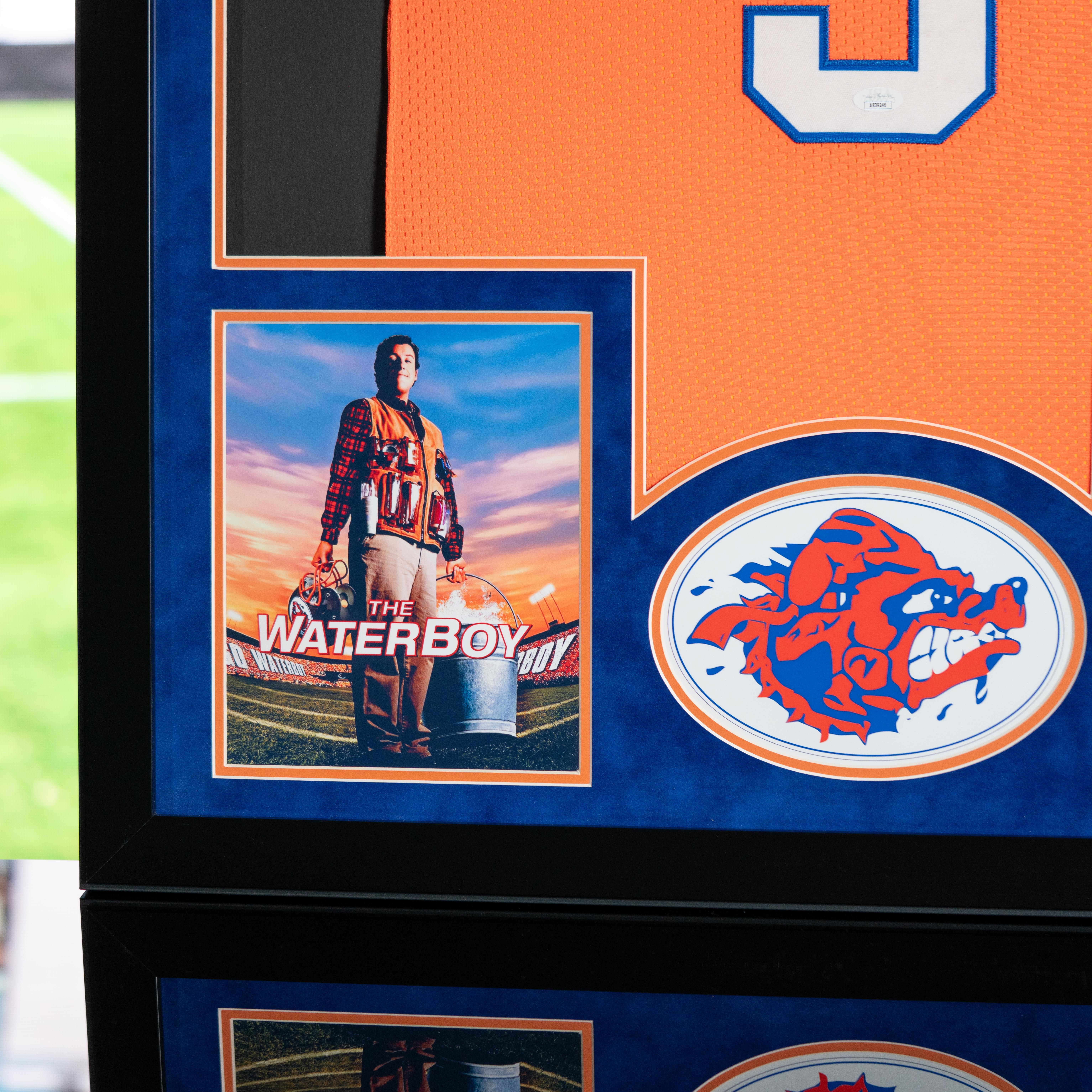 Adam Sandler Signed "The Waterboy" Custom Framed Jersey Display (JSA) at PristineAuction.com Adam Sandler Signed "The Waterboy" Custom Framed Jersey Display (JSA) at PristineAuction.com