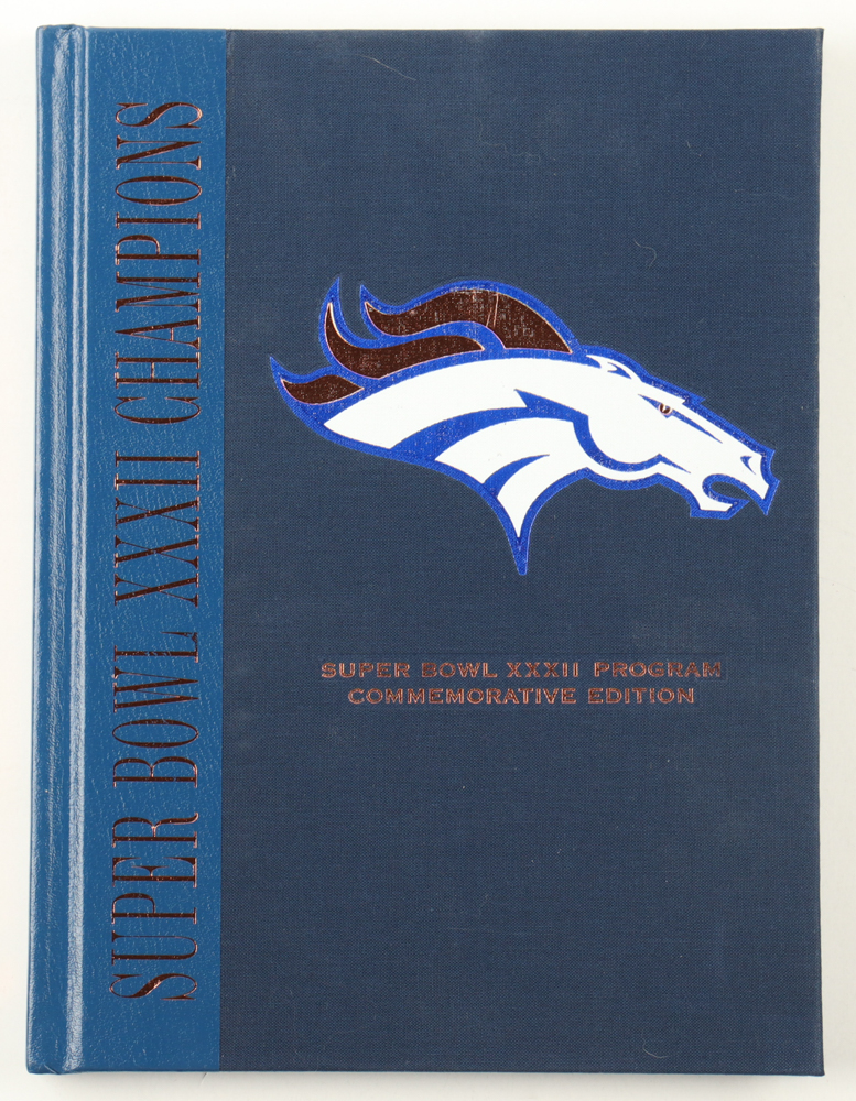 John Elway Signed LE Broncos "Super Bowl XXXII Program Commemorative Edition" Hardcover Book (JSA) at PristineAuction.com John Elway Signed LE Broncos "Super Bowl XXXII Program Commemorative Edition" Hardcover Book (JSA) at PristineAuction.com