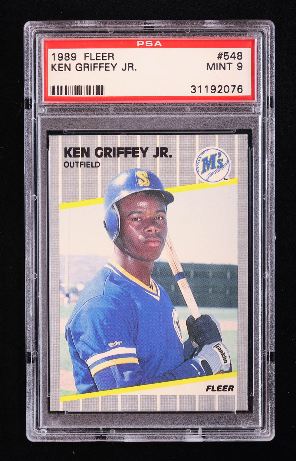 Ken Griffey Jr. 1989 Fleer #548 RC (PSA 9) at PristineAuction.com Ken Griffey Jr. 1989 Fleer #548 RC (PSA 9) at PristineAuction.com