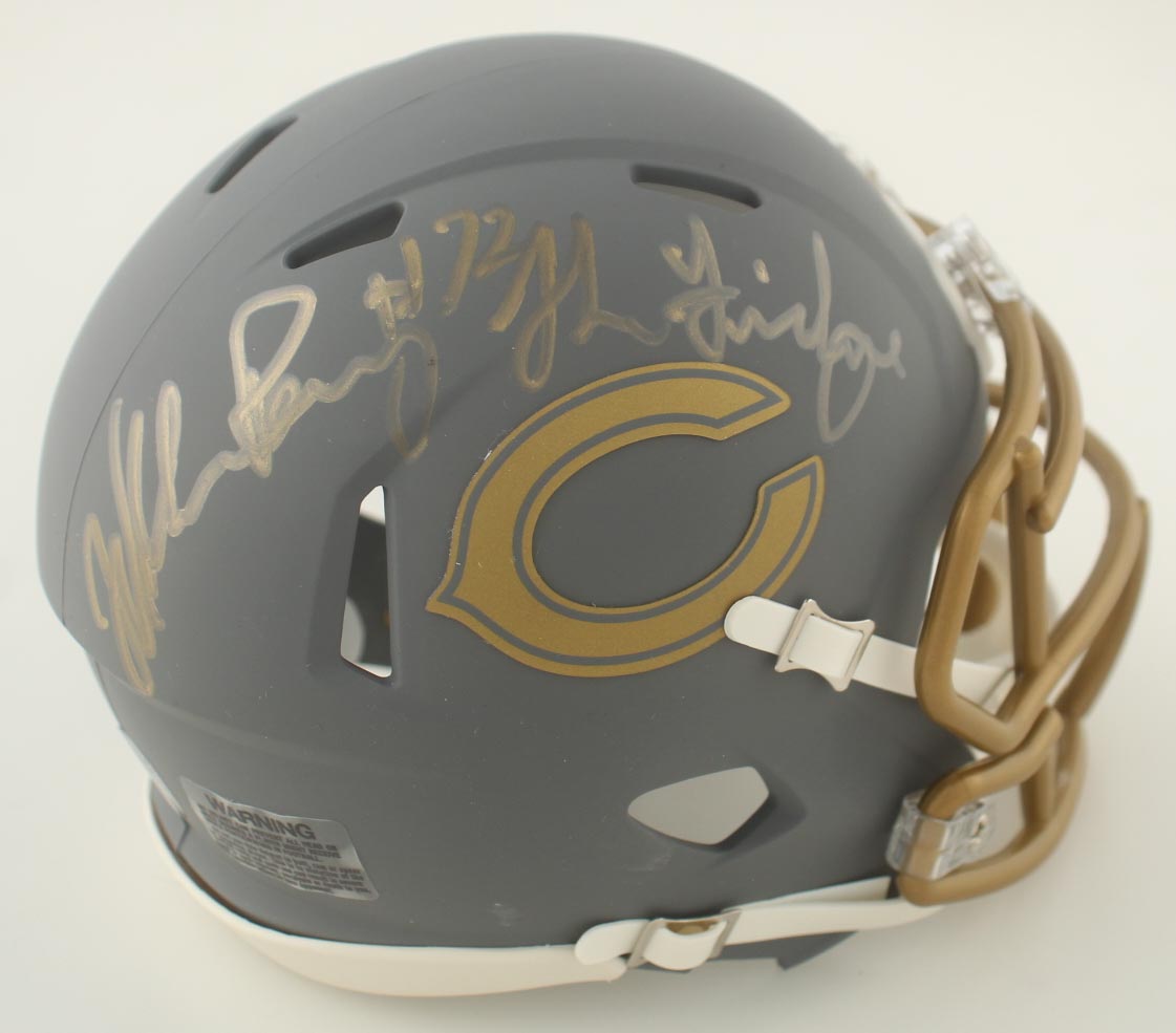 William Perry Signed Bears Slate Alternate Speed Mini Helmet Inscribed "The Fridge" (Playball Ink) at PristineAuction.com William Perry Signed Bears Slate Alternate Speed Mini Helmet Inscribed "The Fridge" (Playball Ink) at PristineAuction.com