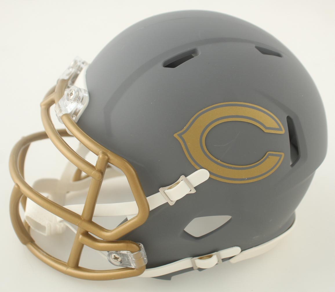 William Perry Signed Bears Slate Alternate Speed Mini Helmet Inscribed "The Fridge" (Playball Ink) at PristineAuction.com William Perry Signed Bears Slate Alternate Speed Mini Helmet Inscribed "The Fridge" (Playball Ink) at PristineAuction.com