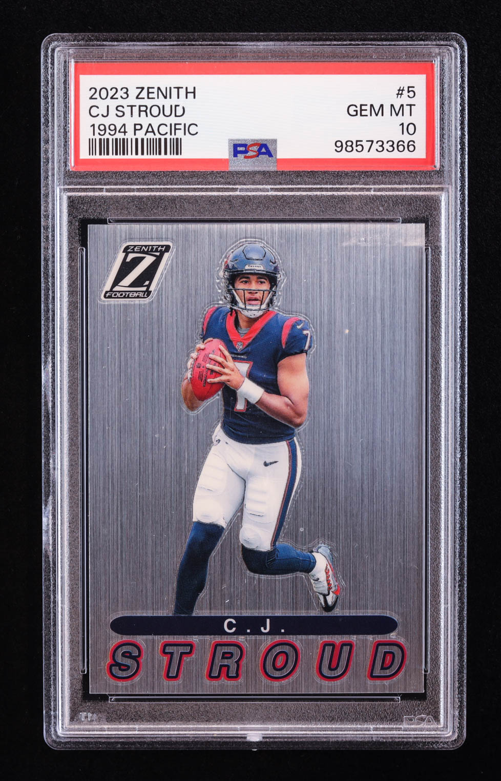 CJ Stroud 2023 Zenith '94 Pacific #5 RC (PSA 10) at PristineAuction.com CJ Stroud 2023 Zenith '94 Pacific #5 RC (PSA 10) at PristineAuction.com