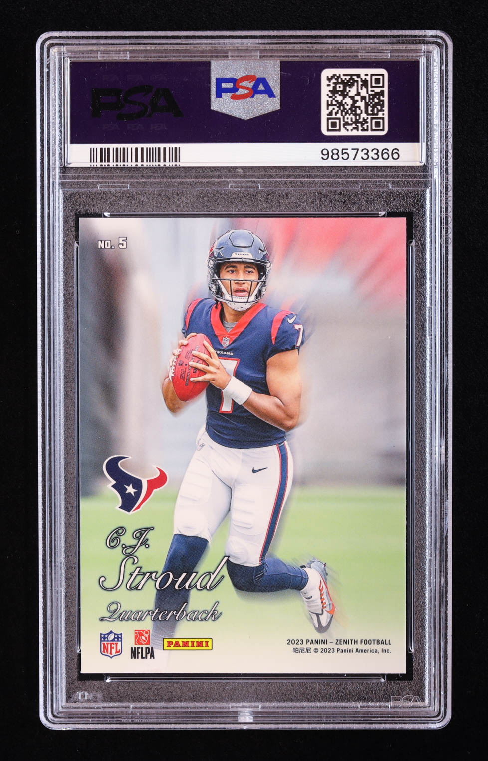 CJ Stroud 2023 Zenith '94 Pacific #5 RC (PSA 10) at PristineAuction.com CJ Stroud 2023 Zenith '94 Pacific #5 RC (PSA 10) at PristineAuction.com