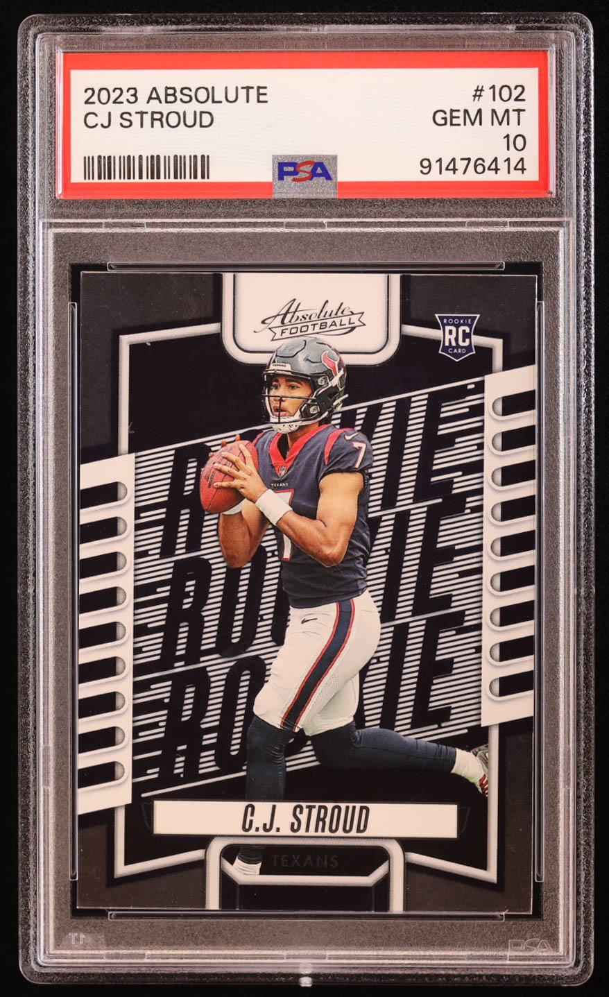 CJ Stroud 2023 Absolute #102 RC (PSA 10) at PristineAuction.com CJ Stroud 2023 Absolute #102 RC (PSA 10) at PristineAuction.com