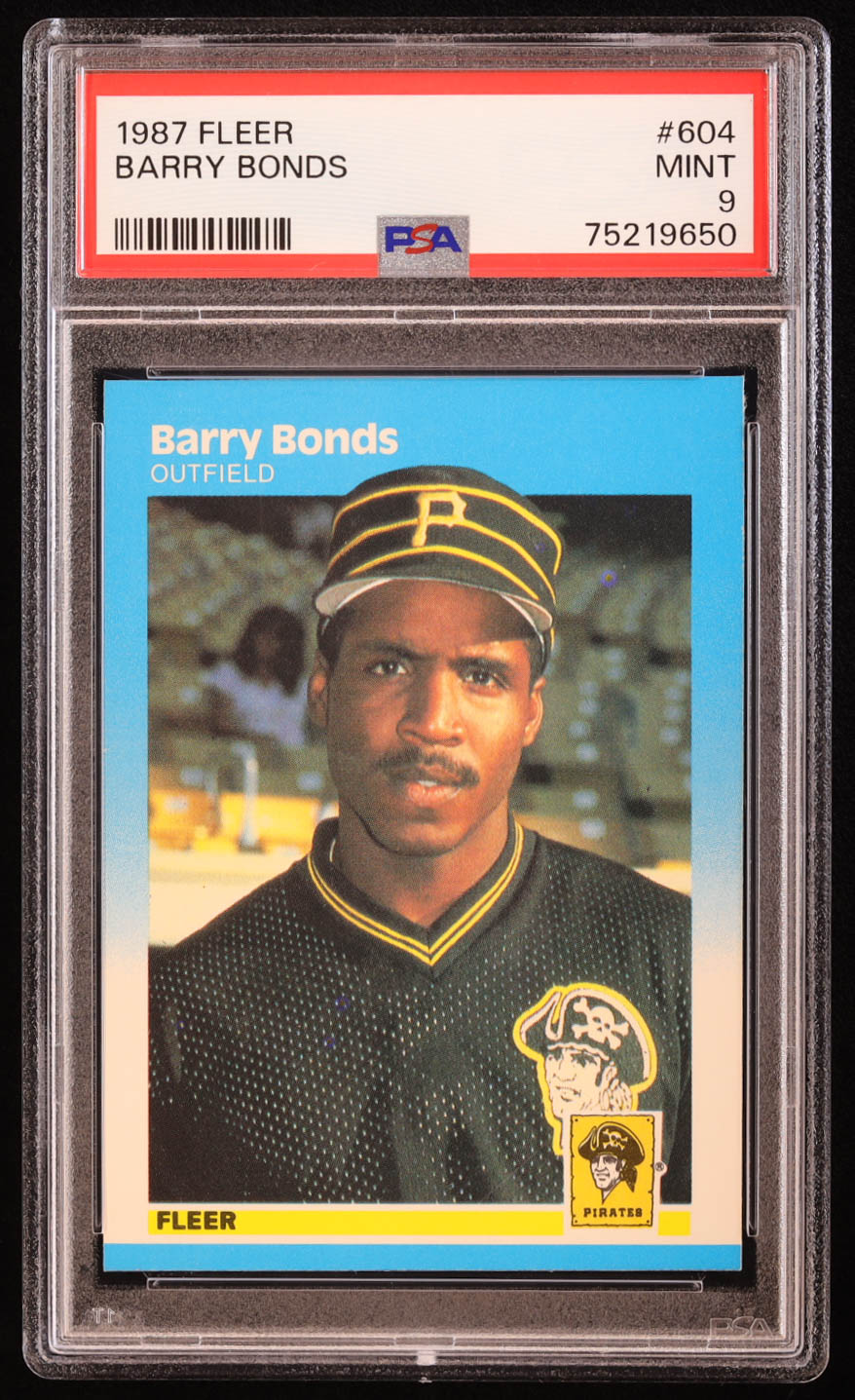 Barry Bonds 1987 Fleer #604 RC (PSA 9) at PristineAuction.com Barry Bonds 1987 Fleer #604 RC (PSA 9) at PristineAuction.com