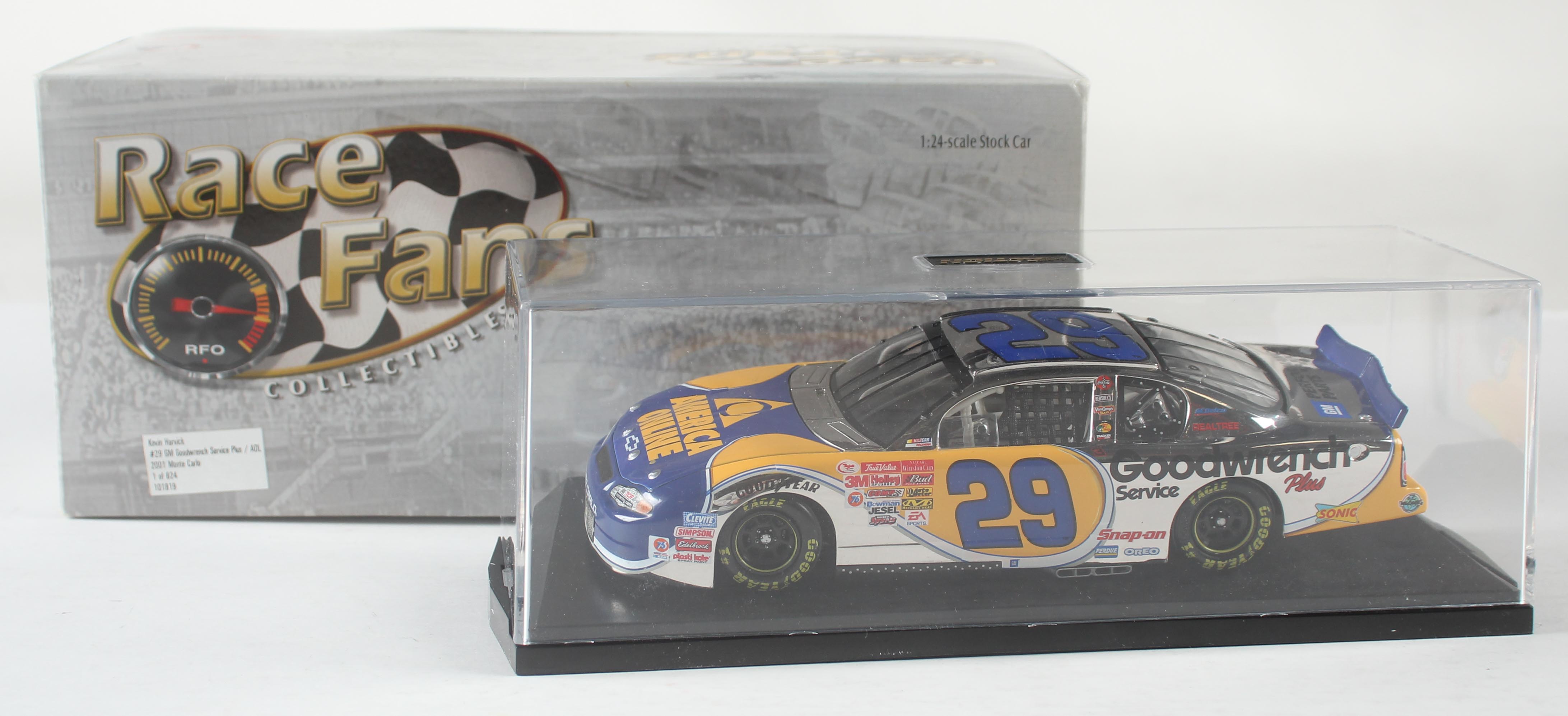 Kevin Harvick #29 GM Goodwrench Service Plus / AOL 2001 Monte Carlo - 1:24 Die-Cast Car at PristineAuction.com Kevin Harvick #29 GM Goodwrench Service Plus / AOL 2001 Monte Carlo - 1:24 Die-Cast Car at PristineAuction.com