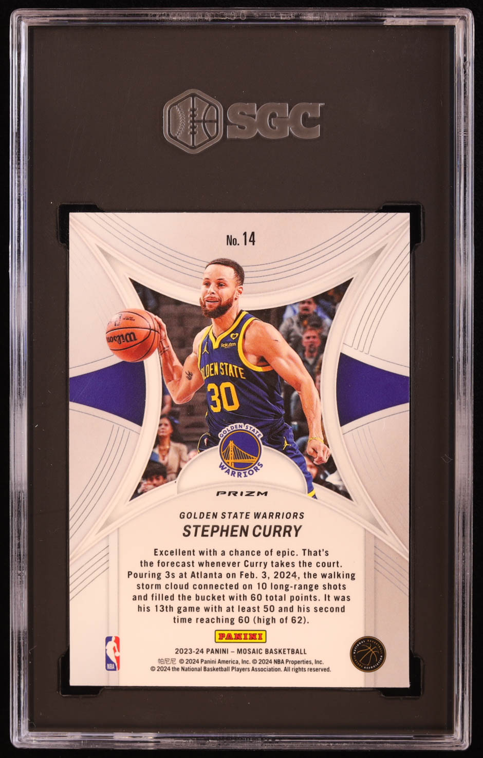 Stephen Curry 2023-24 Panini Mosaic Epic Performers Mosaic Green #14 (SGC 10) at PristineAuction.com Stephen Curry 2023-24 Panini Mosaic Epic Performers Mosaic Green #14 (SGC 10) at PristineAuction.com