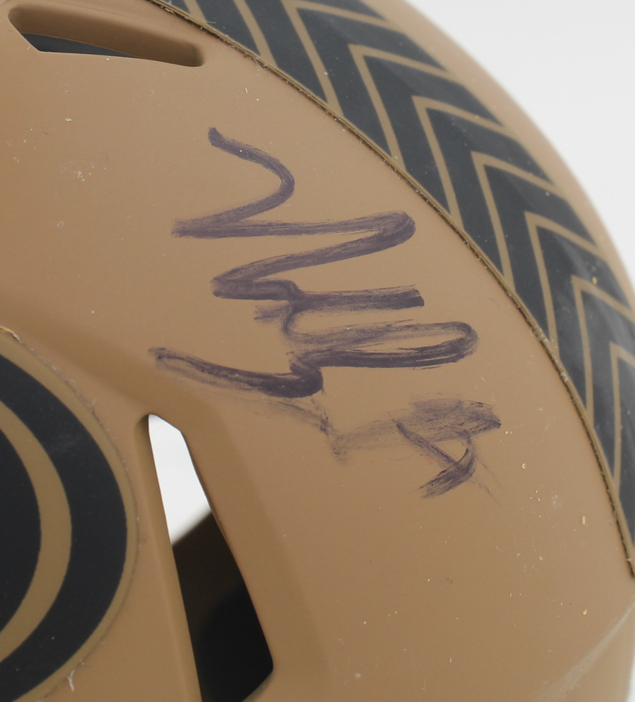 Nick Bosa Signed 49ers Salute To Service Alternate Speed Mini Helmet (Beckett) at PristineAuction.com Nick Bosa Signed 49ers Salute To Service Alternate Speed Mini Helmet (Beckett) at PristineAuction.com