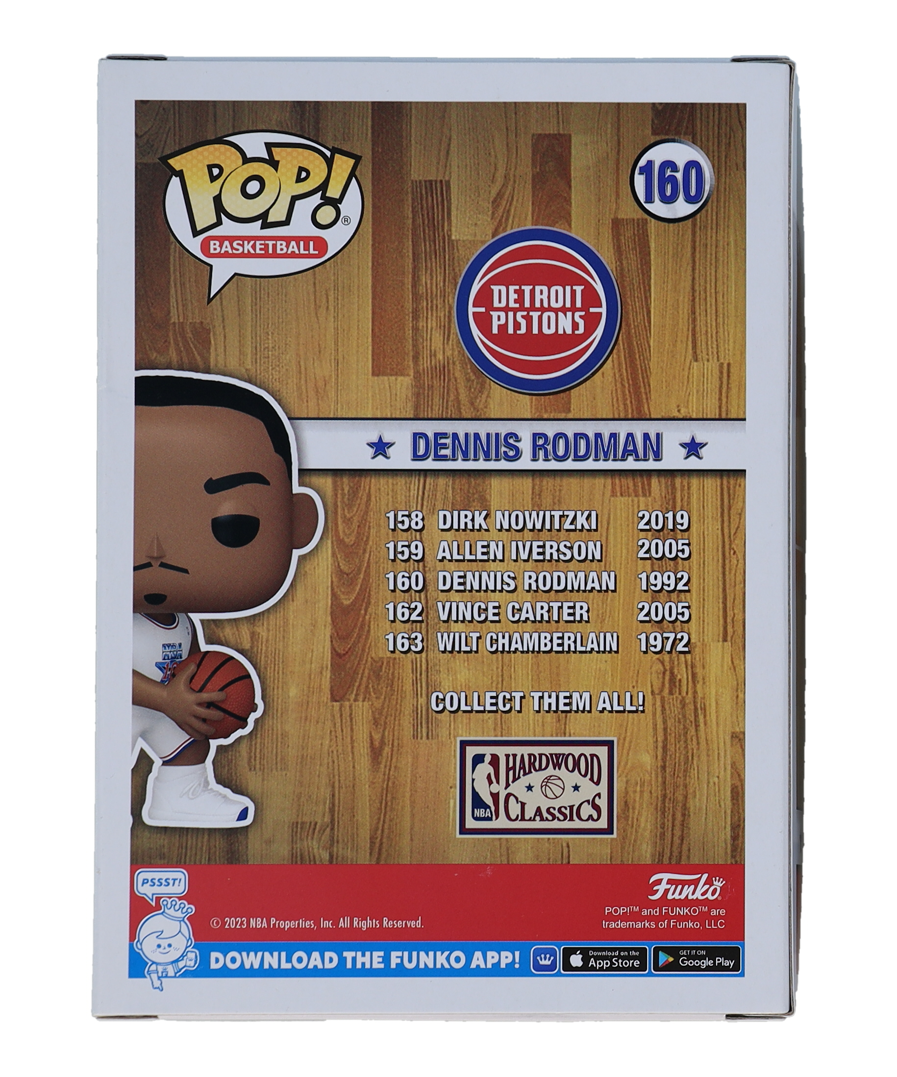 Dennis Rodman Signed "NBA All-Stars" #160 Funko Pop! Vinyl Figure (PIA) at PristineAuction.com Dennis Rodman Signed "NBA All-Stars" #160 Funko Pop! Vinyl Figure (PIA) at PristineAuction.com