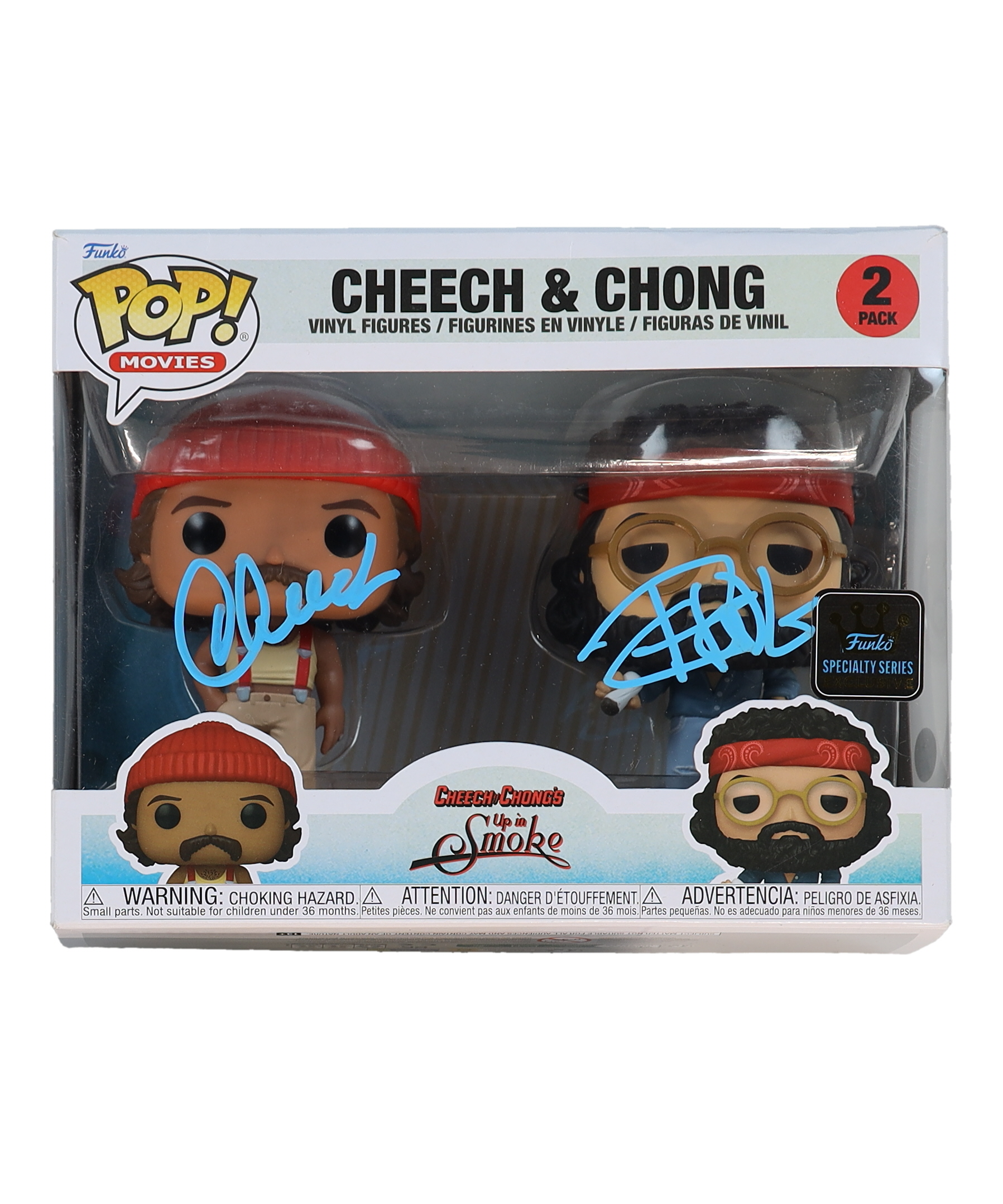 Cheech Marin & Tommy Chong Signed "Cheech & Chong's Up In Smoke" 2-Pack Funko Pop! Vinyl Figure (JSA) at PristineAuction.com Cheech Marin & Tommy Chong Signed "Cheech & Chong's Up In Smoke" 2-Pack Funko Pop! Vinyl Figure (JSA) at PristineAuction.com