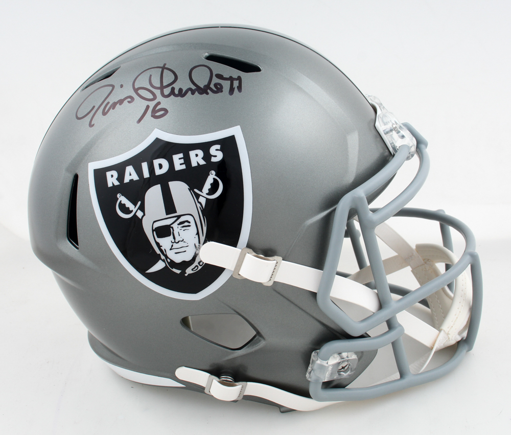 Jim Plunkett Signed Raiders Full-Size Flash Alternate Speed Helmet (Schwartz) at PristineAuction.com Jim Plunkett Signed Raiders Full-Size Flash Alternate Speed Helmet (Schwartz) at PristineAuction.com