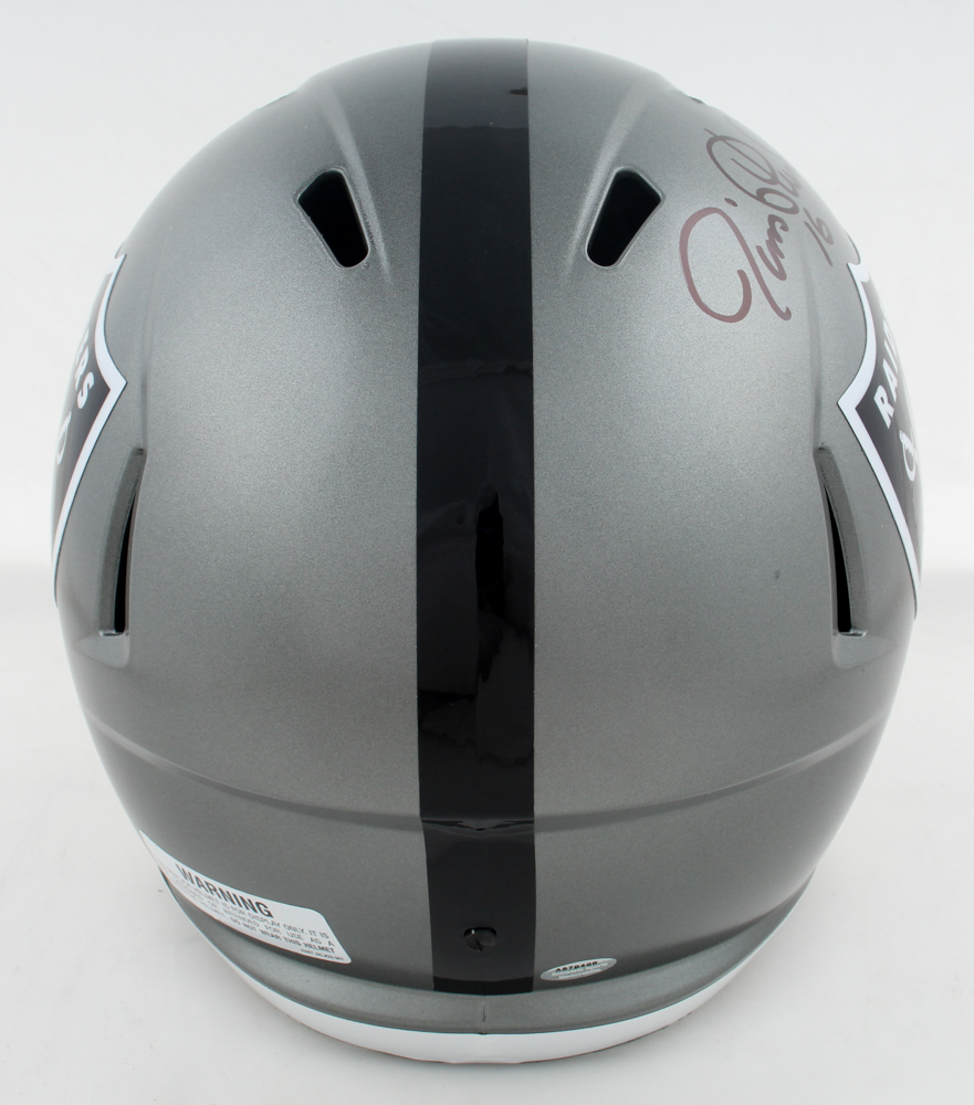 Jim Plunkett Signed Raiders Full-Size Flash Alternate Speed Helmet (Schwartz) at PristineAuction.com Jim Plunkett Signed Raiders Full-Size Flash Alternate Speed Helmet (Schwartz) at PristineAuction.com