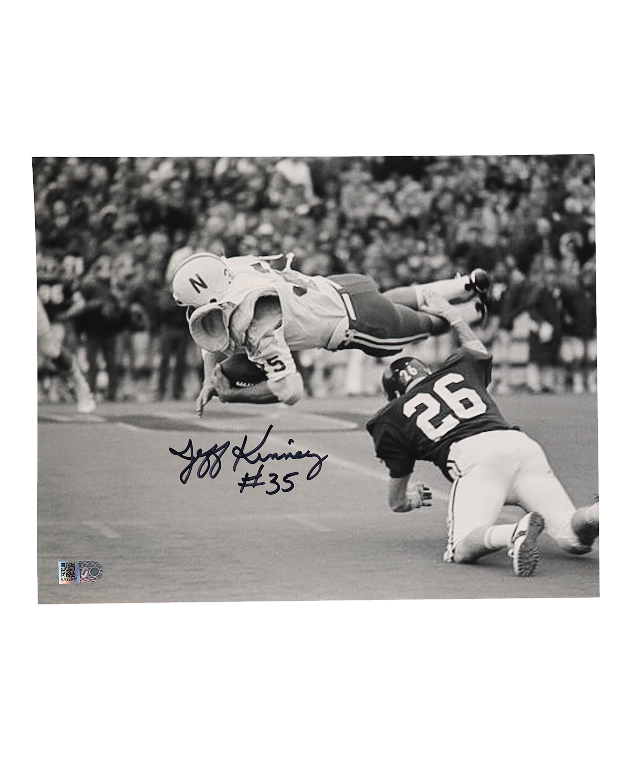 Jeff Kinney Signed Nebraska Cornhuskers 8x10 Photo (AIV) at PristineAuction.com Jeff Kinney Signed Nebraska Cornhuskers 8x10 Photo (AIV) at PristineAuction.com