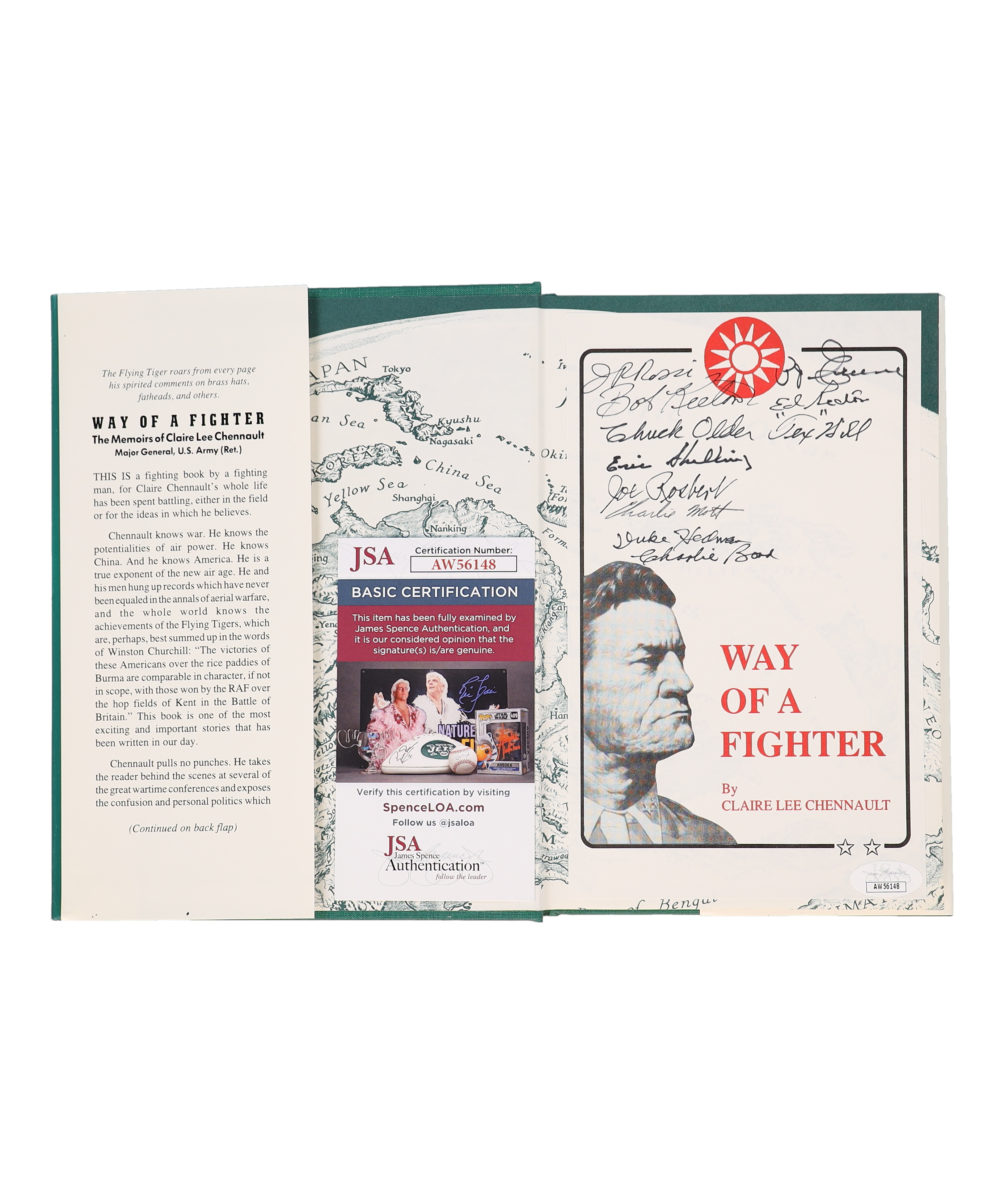 Claire Lee Chennault "Way of a Fighter" Hardcover Book Signed by (11 ...