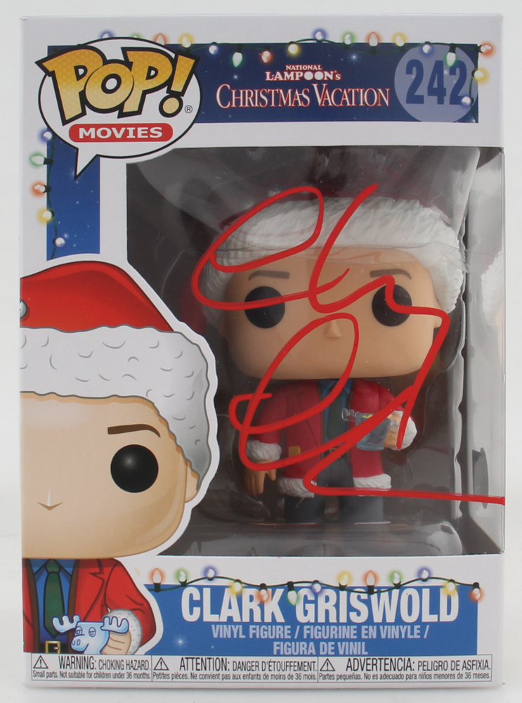 Chevy Chase Signed "National Lampoon's Christmas Vacation" #242 Clark Griswold Funko Pop! Vinyl Figure (Beckett) at PristineAuction.com Chevy Chase Signed "National Lampoon's Christmas Vacation" #242 Clark Griswold Funko Pop! Vinyl Figure (Beckett) at PristineAuction.com