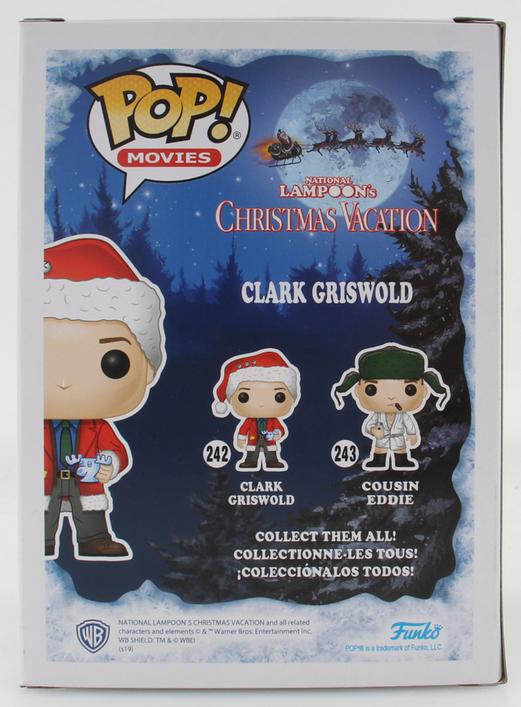 Chevy Chase Signed "National Lampoon's Christmas Vacation" #242 Clark Griswold Funko Pop! Vinyl Figure (Beckett) at PristineAuction.com Chevy Chase Signed "National Lampoon's Christmas Vacation" #242 Clark Griswold Funko Pop! Vinyl Figure (Beckett) at PristineAuction.com