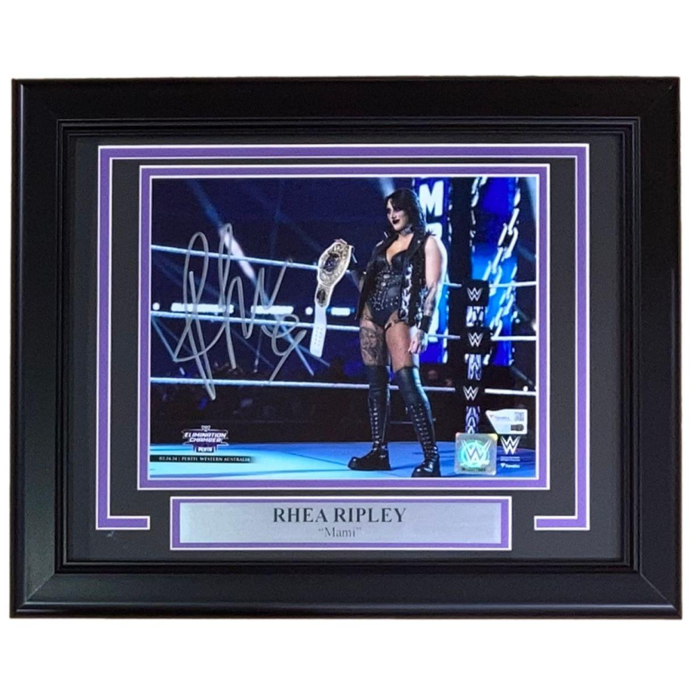 Rhea Ripley Signed WWE Custom Framed Photo (Fanatics) | Pristine Auction