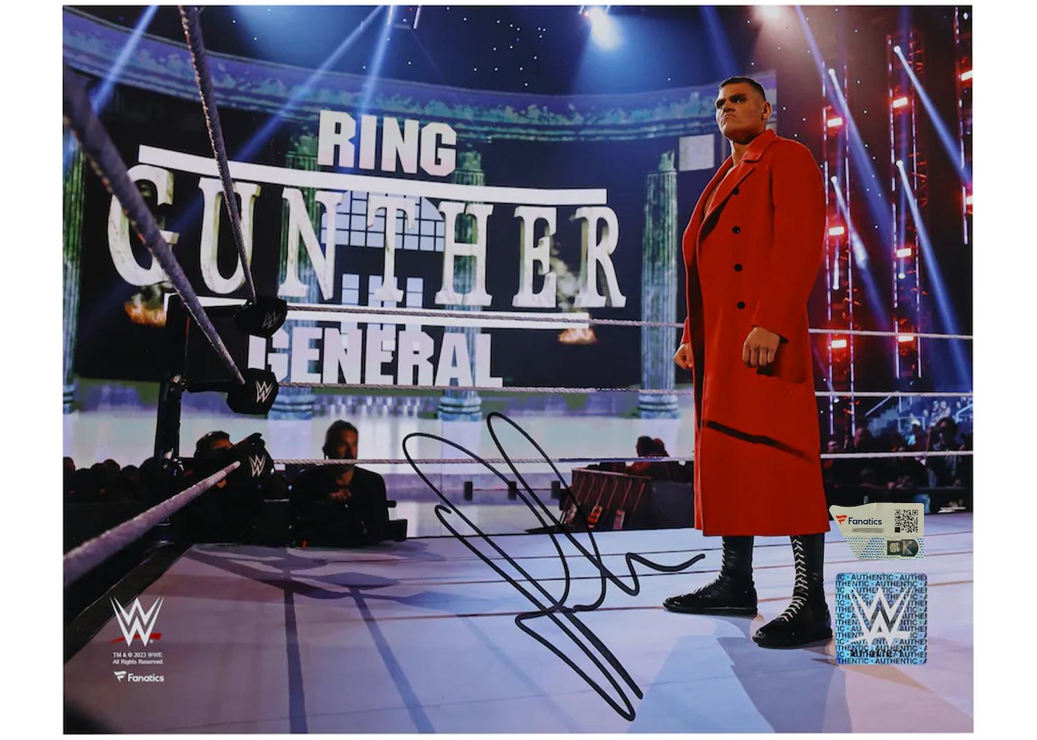 Gunther Signed WWE 8x10 Photo (Fanatics) at PristineAuction.com Gunther Signed WWE 8x10 Photo (Fanatics) at PristineAuction.com
