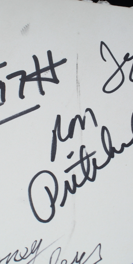 "College Football Hall Of Famers" Custom Matted Display Signed By (74) With Dan Marino, Kellen Winslow, Carl Eller, Jim Covert With Inscriptions (JSA) at PristineAuction.com "College Football Hall Of Famers" Custom Matted Display Signed By (74) With Dan Marino, Kellen Winslow, Carl Eller, Jim Covert With Inscriptions (JSA) at PristineAuction.com