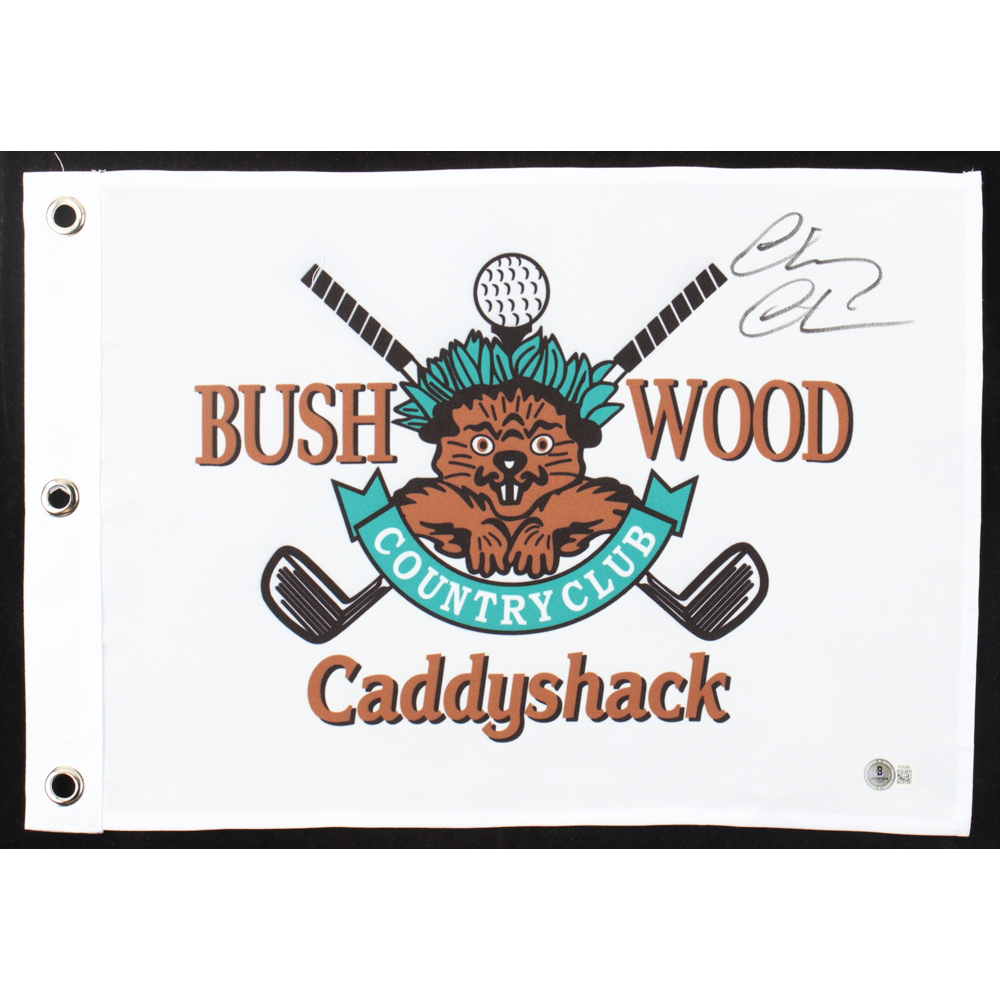 Chevy Chase Signed "Caddyshack" Bushwood Country Club Pin Flag (Beckett) at PristineAuction.com