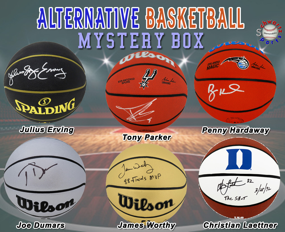 ALTERNATIVE Basketball Signed Mystery Box - Series 11 (Limited to 150) – Schwartz Sports at PristineAuction.com ALTERNATIVE Basketball Signed Mystery Box - Series 11 (Limited to 150) – Schwartz Sports at PristineAuction.com