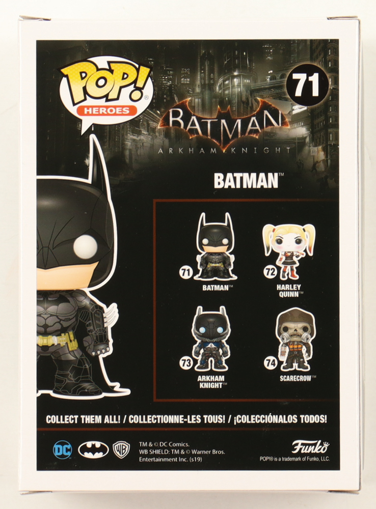 Christian Bale Signed "Batman: Arkham Knight" #71 Batman Funko Pop! Vinyl Figure (PSA) at PristineAuction.com Christian Bale Signed "Batman: Arkham Knight" #71 Batman Funko Pop! Vinyl Figure (PSA) at PristineAuction.com
