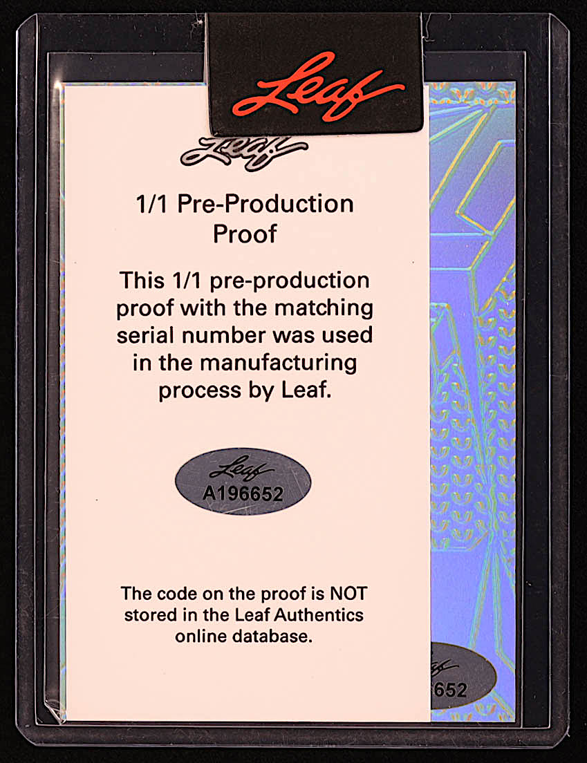 Michael Vick 2023 Leaf Eclectic Valiant Autographs Prismatic Purple Pre-Production Proof #NNO #1/1 at PristineAuction.com Michael Vick 2023 Leaf Eclectic Valiant Autographs Prismatic Purple Pre-Production Proof #NNO #1/1 at PristineAuction.com