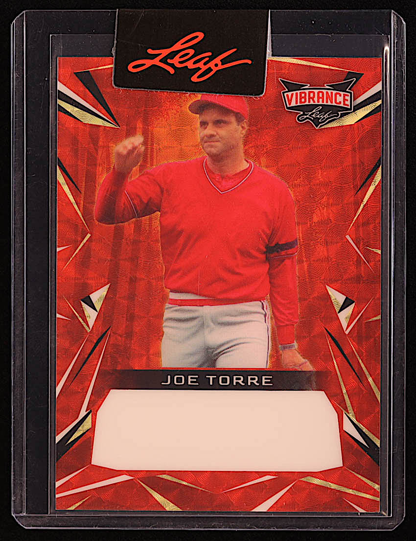 Joe Torre 2023 Leaf Vibrance Red Flood Pre-Production Proof #NNO #1/1 at PristineAuction.com Joe Torre 2023 Leaf Vibrance Red Flood Pre-Production Proof #NNO #1/1 at PristineAuction.com